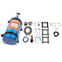 NOS Powershot 4BBL Carburettor Nitrous Kit 125hp inc Blue Bottle & Brackets