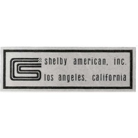 1968 - 1970 Shelby Door Sill Scuff Plate Emblem