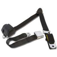 1964.5-73 Mustang 3-Point Seat Belt Pair- Black