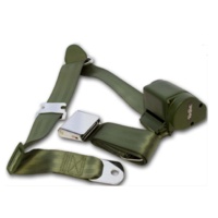1964.5-73 Mustang 3-Point Seat Belt Pair- Green