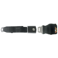 1968 - 1969 Mustang Concours Deluxe Black Retractable Seat Belt