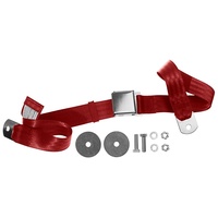 1964 - 1973 Mustang Aftermarket Seat Belt, Front or Rear, Left or Right (Bright Red)