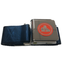 Seatbelt Dark Blue with Red Holden Lion Logo - Without Tail
