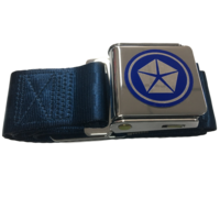 Seatbelt Dark Blue with Mopar Pentastar Logo