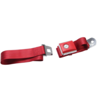 1964 - 1973 Mustang Push Button Seat Belt (Dark Red)