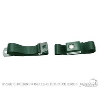 1964 - 1973 Mustang Push Button Seat Belt (Green)