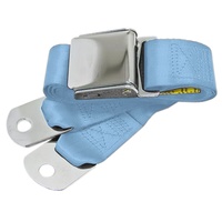 1964 - 1973 Mustang Aftermarket Seat Belt, Front or Rear, Left or Right (Light Blue)