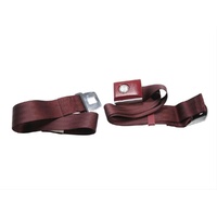 1964 - 1973 Mustang Push Button Seat Belt (Maroon)