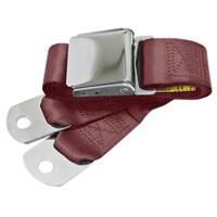 1964 - 1973 Mustang Aftermarket Seat Belt Front or Rear, Left or Right (Maroon)