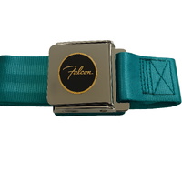 Seatbelt Medium Turquoise with Falcon Logo