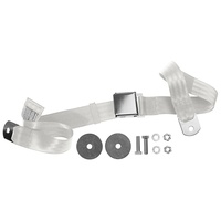 1964 - 1973 Mustang Aftermarket Seat Belt, Front or Rear, Left or Right (White)