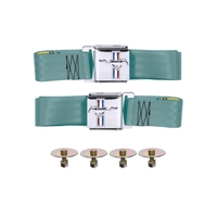 1964 - 1973 Mustang Seat Belt Set with Mustang Emblem - Pair