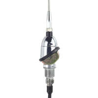 Antenna w/ 10' Cable & Fixed Chrome Plated Brass Mast - Front Mount