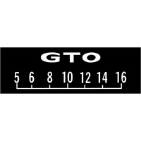 GM Logo Vintage Overlays Screen Protector - GTO