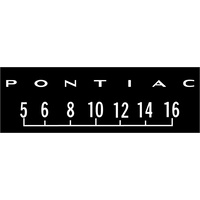 GM Logo Vintage Overlays Screen Protector - Pontiac