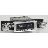 1966-67 Chevrolet El Camino San Diego Radio - Black Face w/ Chrome Buttons, 03-73 Knob