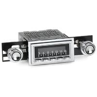 1967-1968 Ford Mustang Motor 6 San Diego Radio w/ Chrome with Black Buttons Face, Chrome Bezel & 08-77 Knob