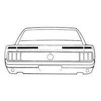 1970 Mustang Mach 1 Trunk Stripe Kit (White)