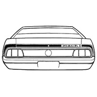 1973 Mustang Mach 1 Stripe Kit