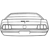 1971 Mustang Boss 351 Stripe Kit