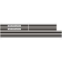 1965 - 1966 Mustang GT Stripe Kit with Letters