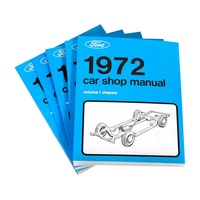 1972 Mustang Work Shop Manual- 5 Volume Set