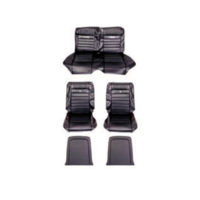 1964 - 1966 Mustang Coupe Pony Sport Seats (Black)