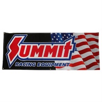 Summit Racing American Flag Banner - 95" x 42" Black