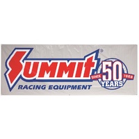 Summit Racing American Flag Banner - 96" x 36" Grey 50th Anniversary