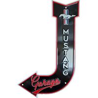 Ford Mustang Large Metal Tin Arrow Sign 17.5" x 11.5"