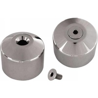 Tower Adapter Cap Set for Bolt-On Coil-Over, Polished Stainless Steel