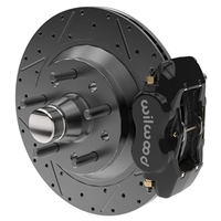 11.75" x .81" Iron Rotor-Hub and Black 4-Piston Caliper for Sculpted and Fabricated Spindles