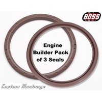 Trackboss Ford One Piece Rear Main Seal Cleveland 302c 351c 351m Early 351w 400 - Engine Builder Pack of 3