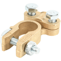 Universal Brass Battery Terminals - Positive & Negative - Pair