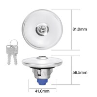 Chrome Locking Petrol Cap - Holden HJ HX HZ WB Wagon Panelvan Ute