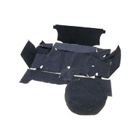 1964 - 1966 Mustang Trunk Carpet Kit (Coupe, Black)