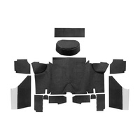 1965 - 1966 Mustang Trunk Carpet Kit, Fastback (Black)