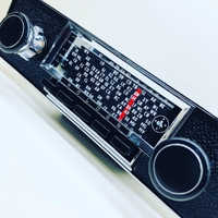 Tribute-Series Bluetooth Radio Assembly for Holden HK/HT/HG - Platinum Hardware, Rose Wood Bezel