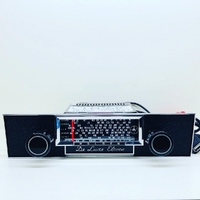 Tribute-Series Bluetooth Radio Assembly for Holden HK/HT/HG (Deluxe Eleven) Tungsten Hardware, Rose Wood Bezel