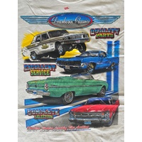 Dearborn Classic Custom White T-Shirt Mens XXL Falcon Ranchero Fairlane Galaxie