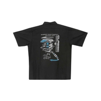 Mustang 5.0 Shaker Black Work Shirt (Large)