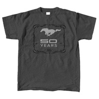 Mustang "50 Years" Dark Gray T-Shirt (Large)