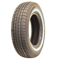 Whitewall Tyre - Suretrac S Rated 195/75-14 - 25mm Stripe