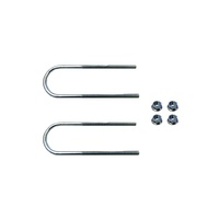 U Bolts 12mm Round w/ Nuts - 57mm - Pair