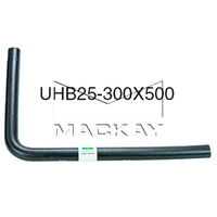 Heater Coolant 90° Universal Hose Bend - 25mm (1") ID x 300mm x 500mm Arm Lengths - SAE J20R4 EC D-1 - EPDM Rubber