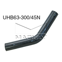 Low-Pressure Fuel & Oil 45° Universal Hose Bend - 63mm (2 ½") ID x 300mm x 300mm Arm Lengths - SAE J30R6 - Nitrile Rubber