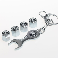 Tyre Valve Caps & Keyring Set Lexus