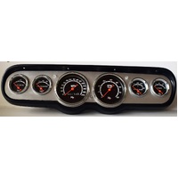 6 Gauge Kit - Black Gauges - 3 3/8" & 2 1/16" - MPH