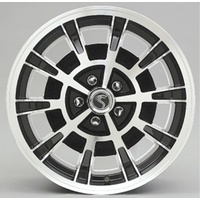 1966 14" X 65" 10 Spoke Wheel w/ Machine Face Finish (5 Lug By 45" Bolt Circle & w/ A Offset Of 538") Black