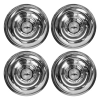Chevrolet Stainless Steel Disc Brake Rally Wheel Cap - Set of 4